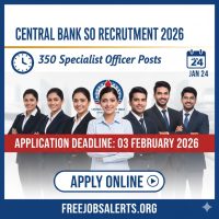 Central Bank of India Specialist Officer Recruitment 2026 Notification 350 Posts