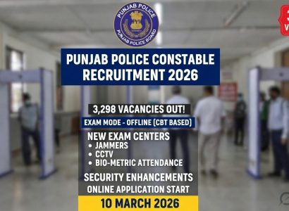 Punjab Police Constable Recruitment 2026 Notification 3298 Vacancy Details