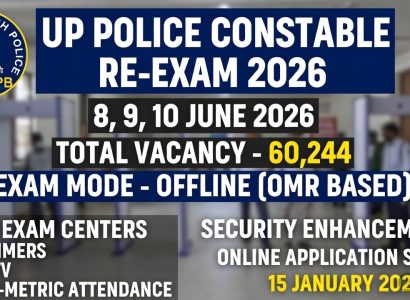 UP Police Constable Re-Exam Date 2026 Official Notification Update